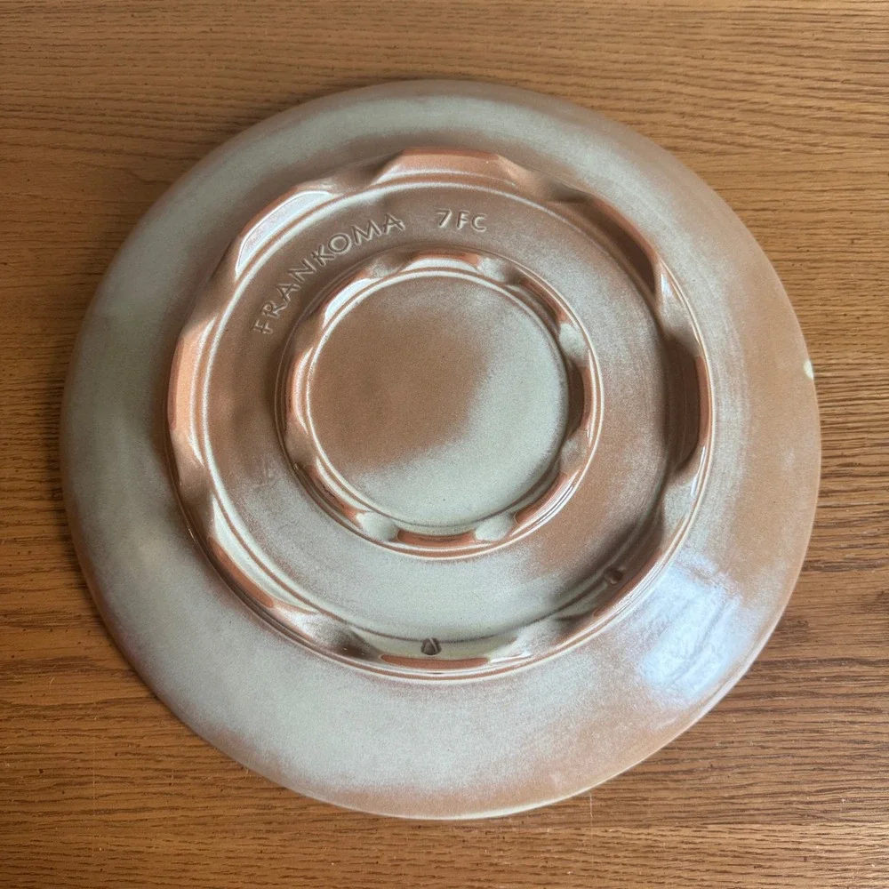 Frankoma Pottery‎ Mayan Aztec 7FC Chop Plate Platter 15 Inch Desert Sand Glaze
